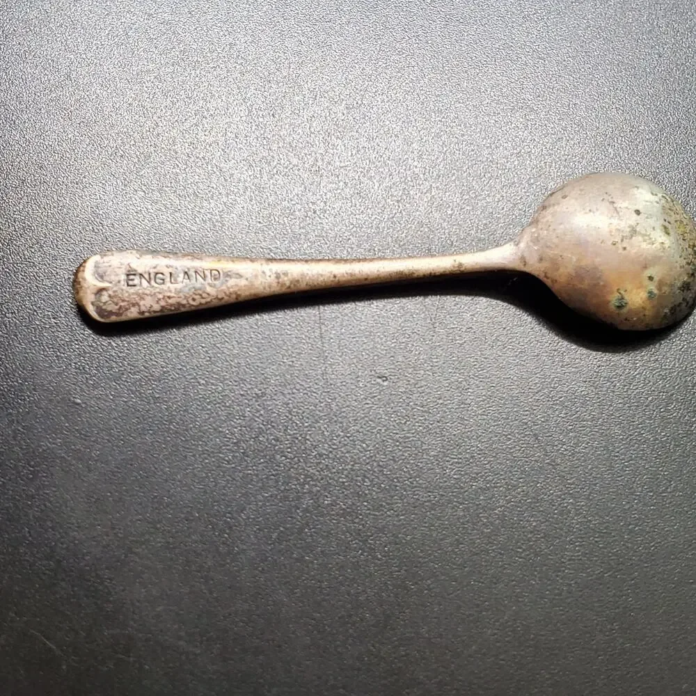 Vintage Silver Plated Condiment Spoon